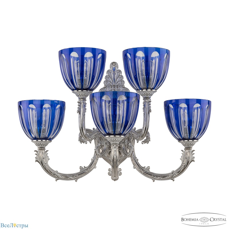 бра bohemia ivele crystal florence 7109b15/3+2/210 nw p1 u clear-blue/h-1h