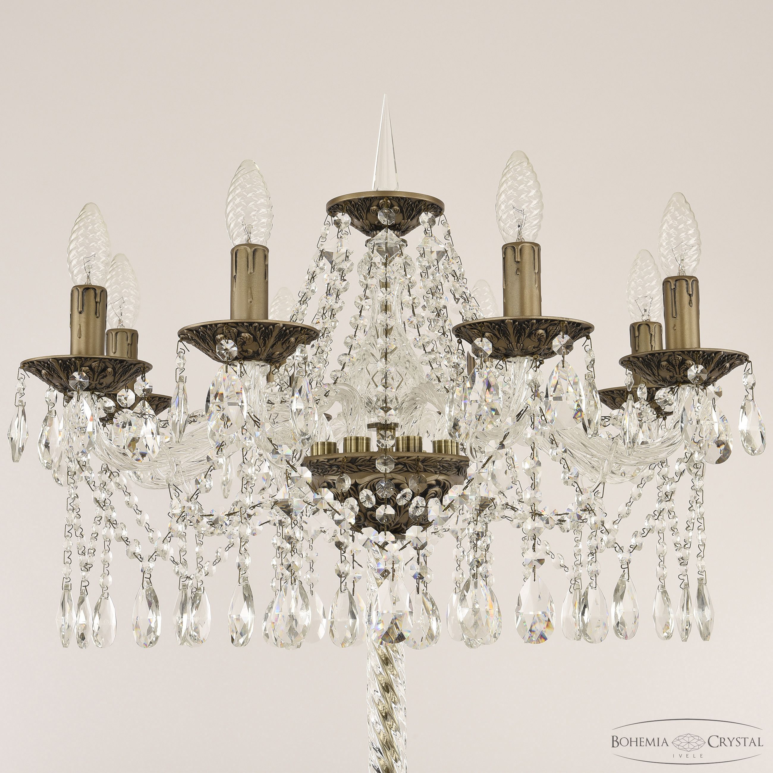 торшер bohemia ivele crystal al16313t9/8/200-160 sgb