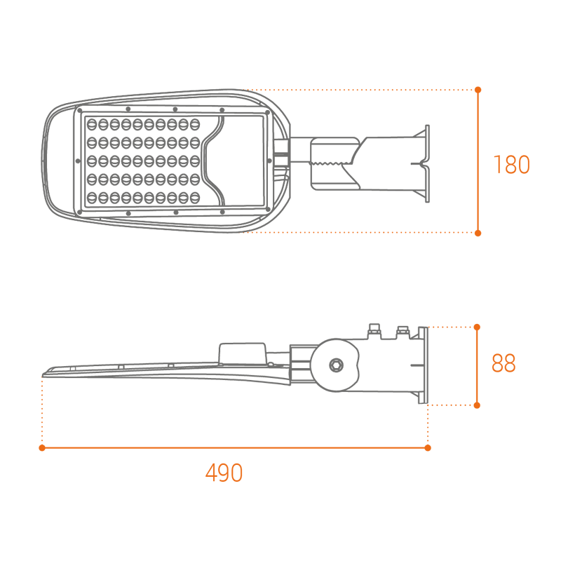 уличный консольный светильник wolta stl-40w/05