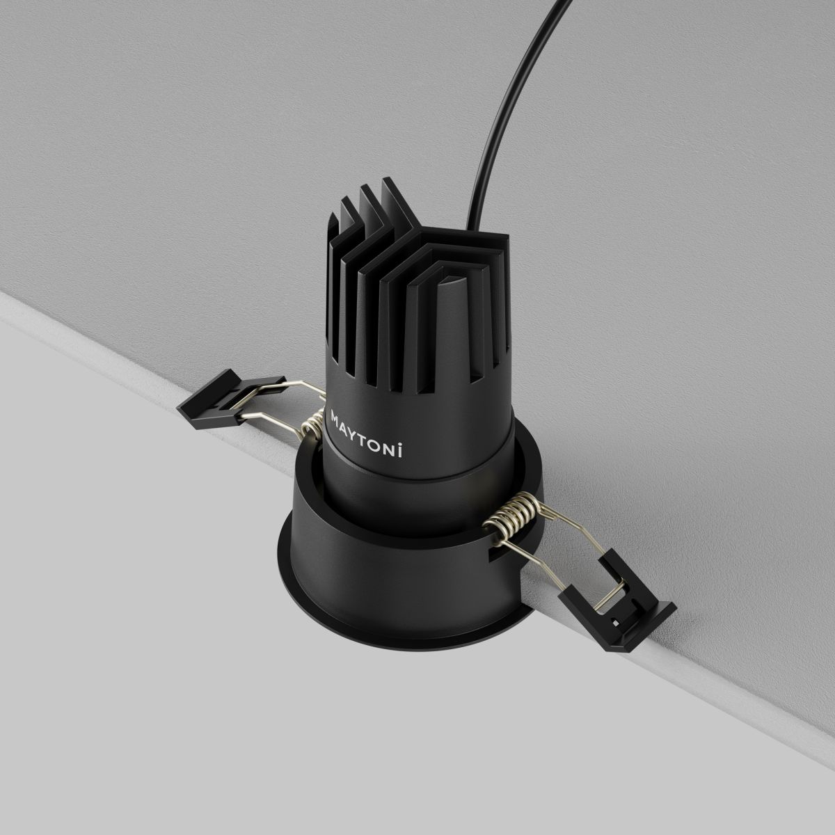 встраиваемый светильник maytoni dip dl116-10w-4k-b