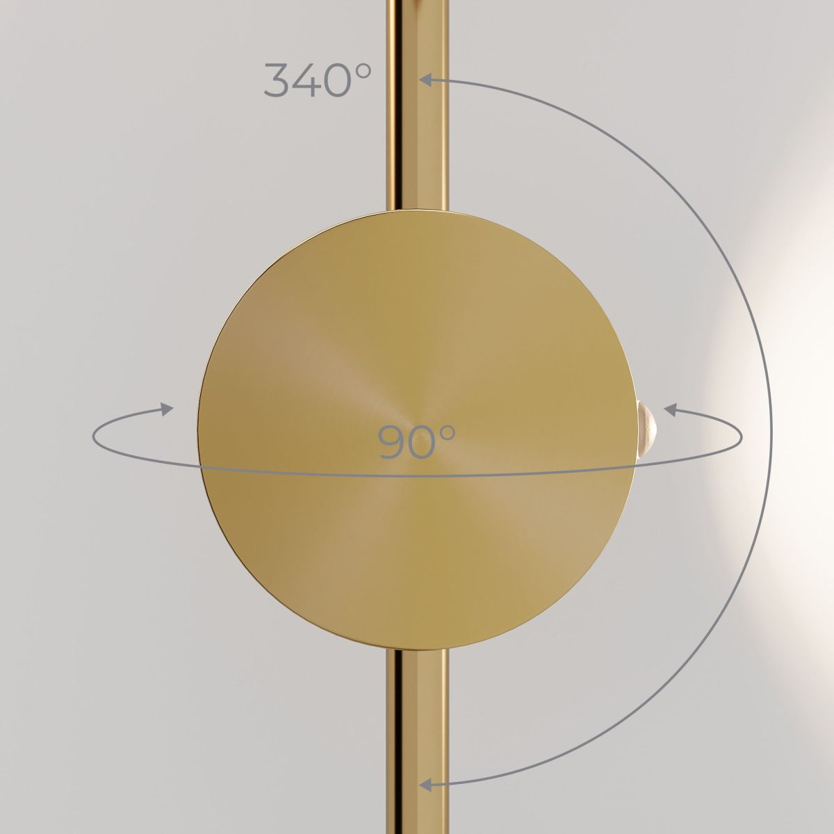 настенный светильник elektrostandard illume латунь (40154/led) 4000k 4690389217227 a070999
