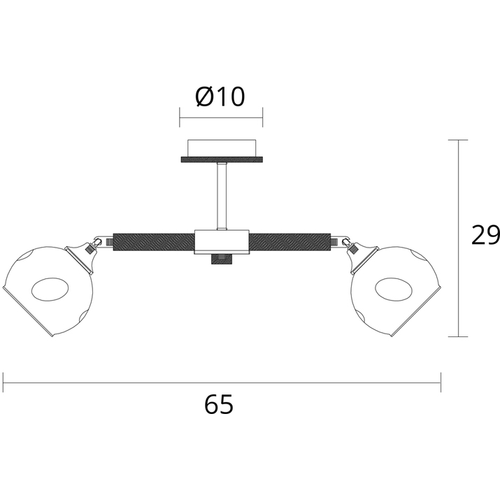 люстра на штанге arte lamp branson a4370pl-5br