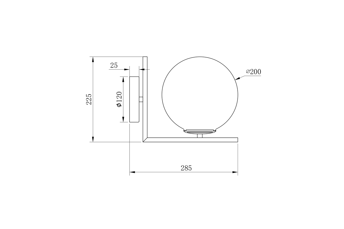 бра garda decor k2kw-825br