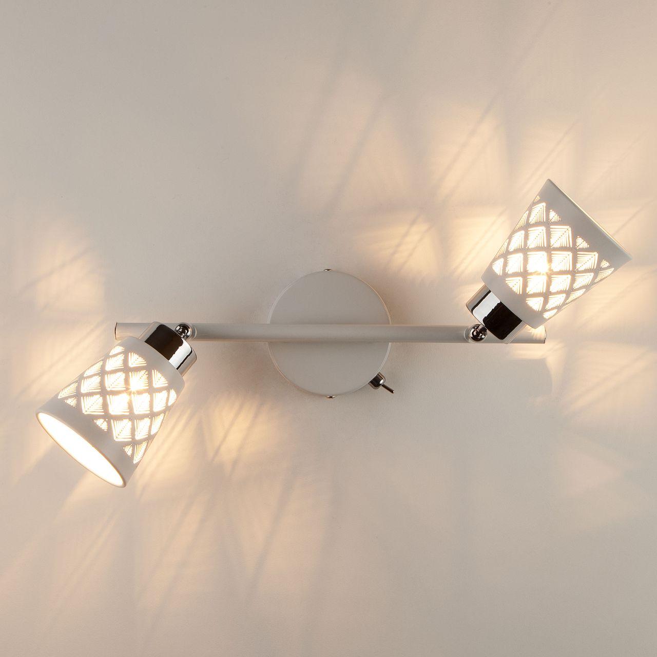 спот eurosvet snowy 20060/2 белый