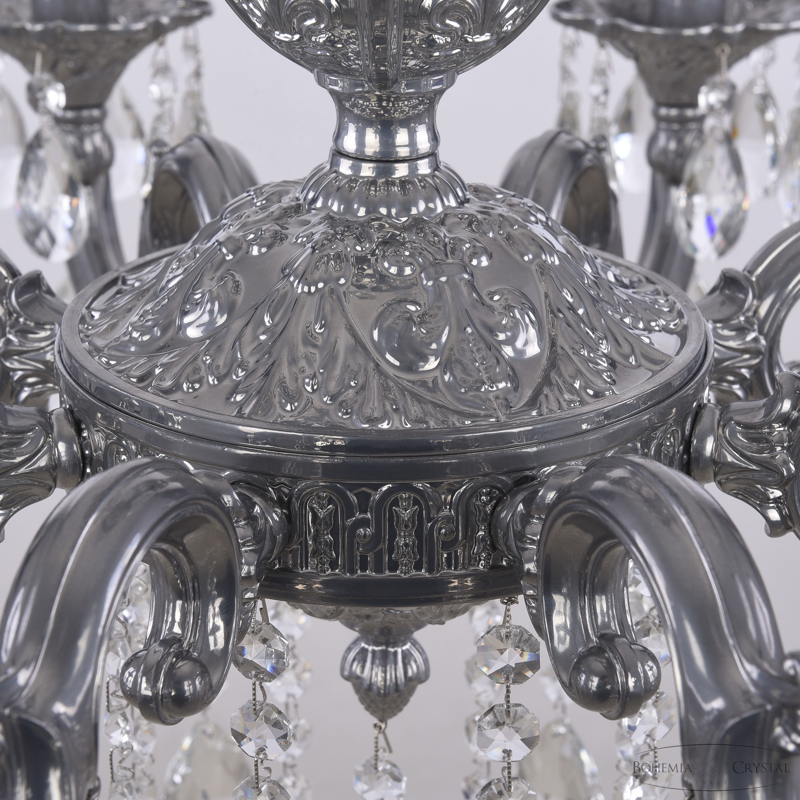 подвесная люстра bohemia ivele crystal al78101/8/210 b cg
