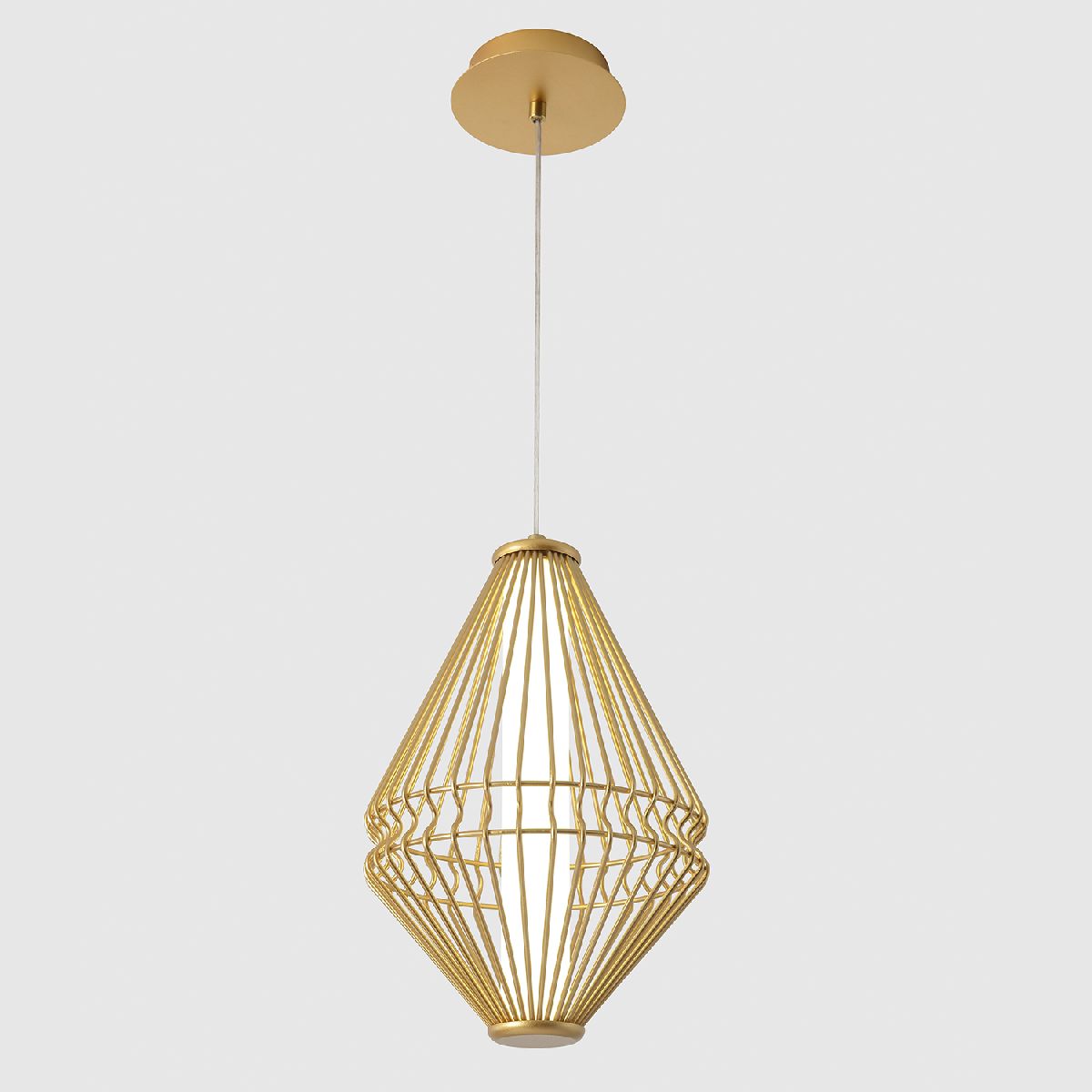 подвесной светильник crystal lux cuadra sp18w led gold