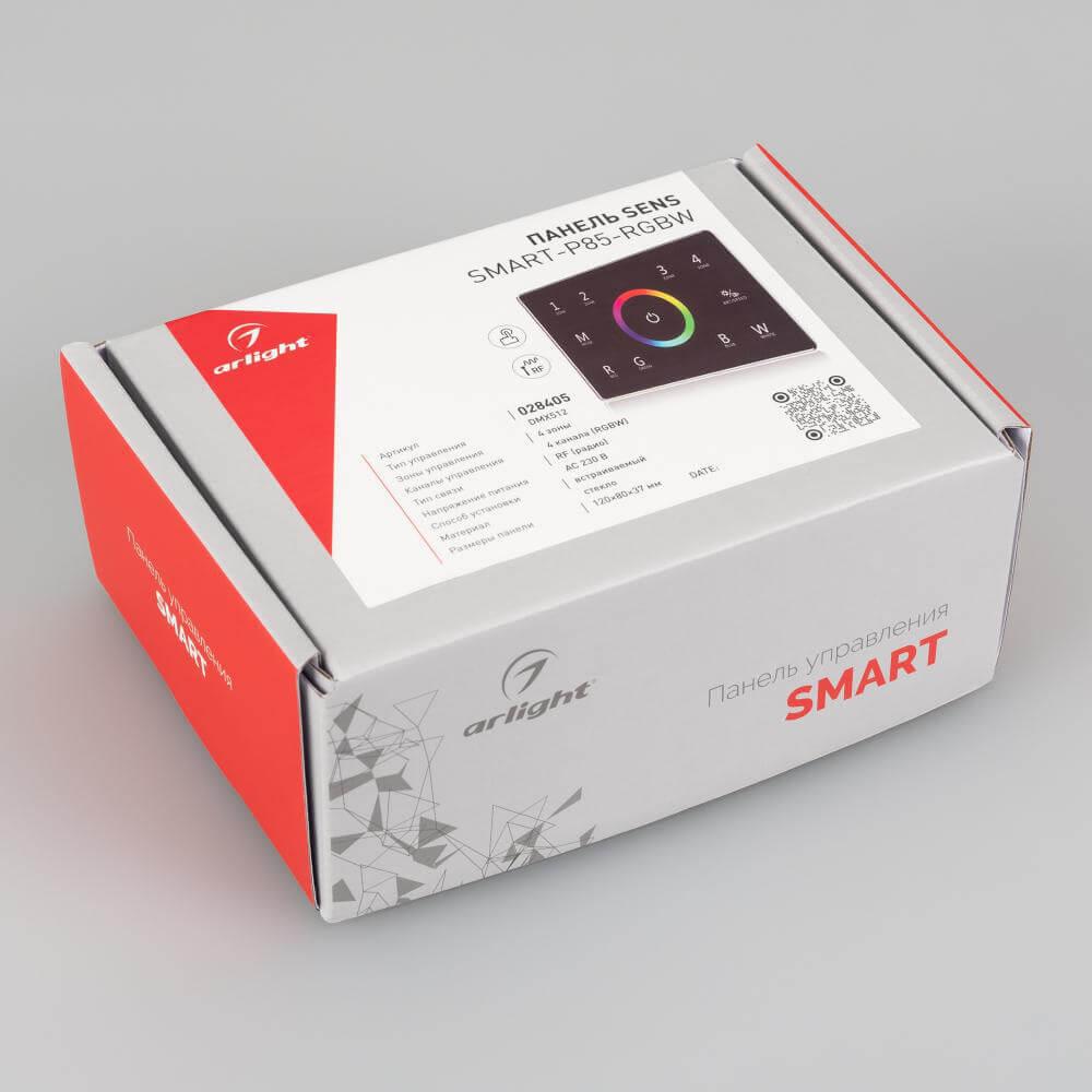 панель управления arlight sens smart-p85-rgbw black 028405