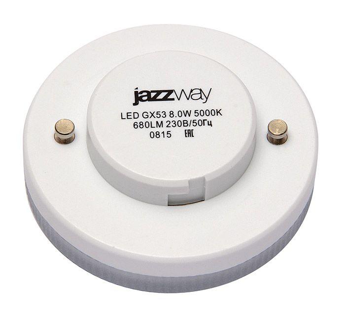 лампа светодиодная jazzway gx53 8w 4000k матовая 5006065