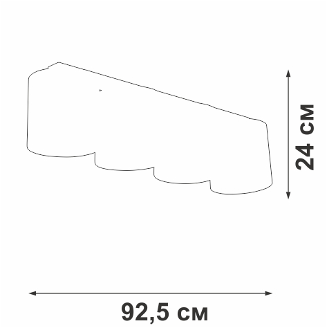потолочный светильник vitaluce v2881-1/4pl