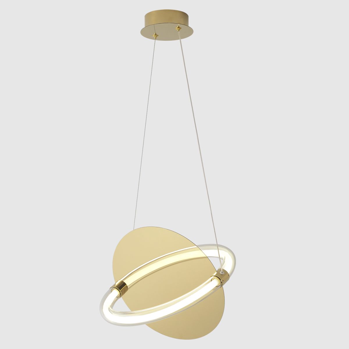 подвесной светильник crystal lux nebula sp22w led gold
