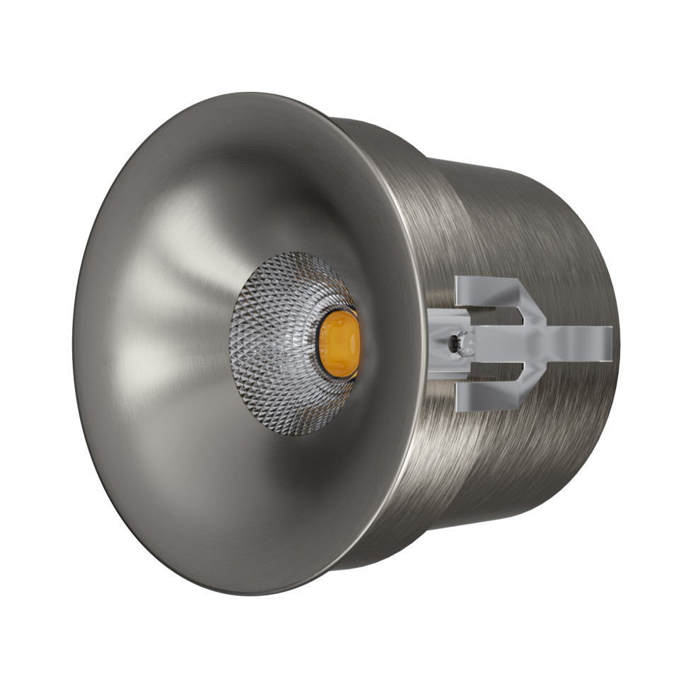 встраиваемый влагозащищенный светильник italline it014-0208 nickel