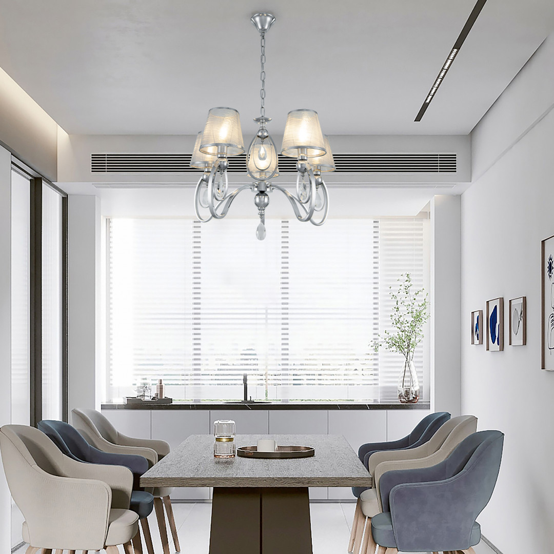 подвесная люстра arte milano 347203/5 cr