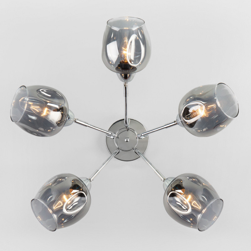 люстра на штанге eurosvet 30164/5 хром