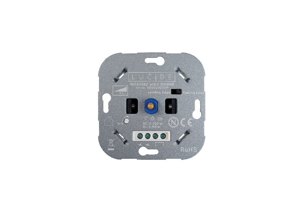 диммер lucide recessed wall dimmer nl 50000/00/31