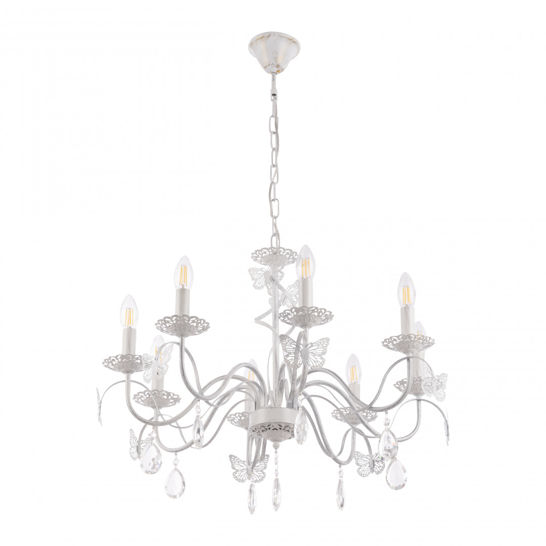 подвесная люстра arte milano 346179/8 wt+sl