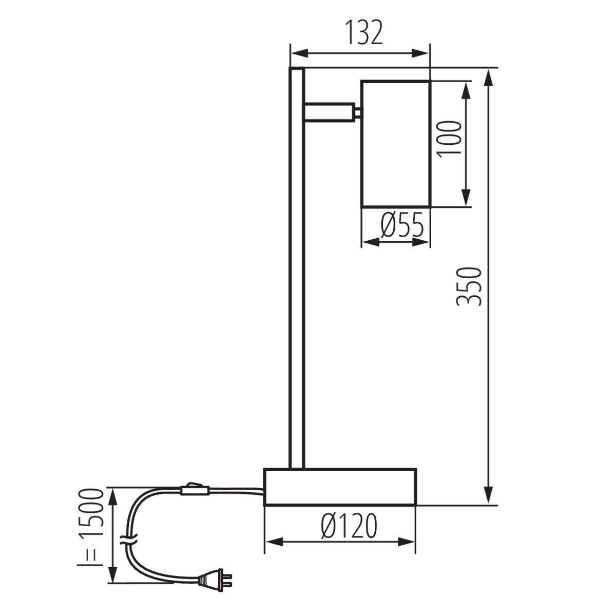 настольная лампа kanlux evalo 35786