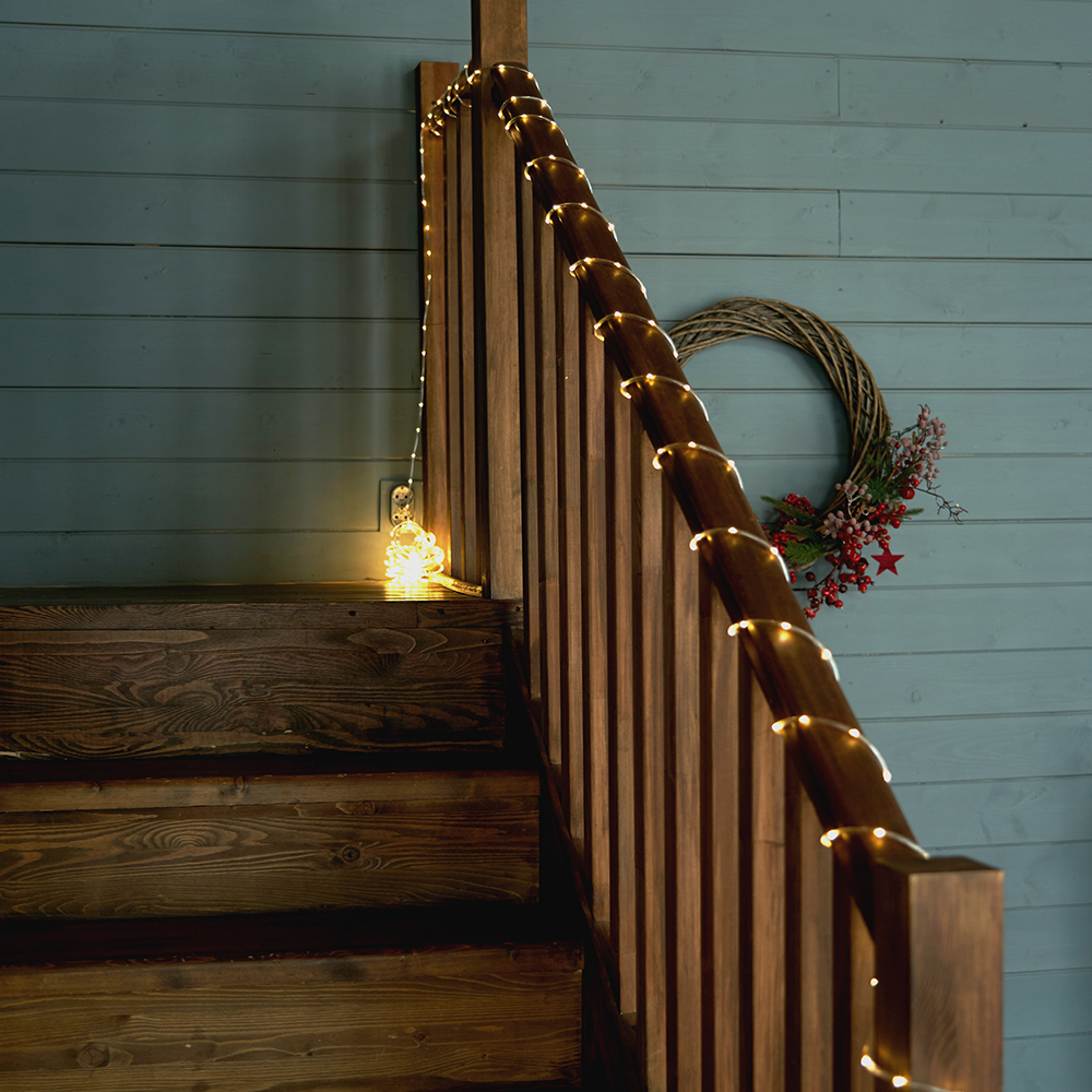 светодиодная гирлянда линейная мини дюралайт feron cl587 51460