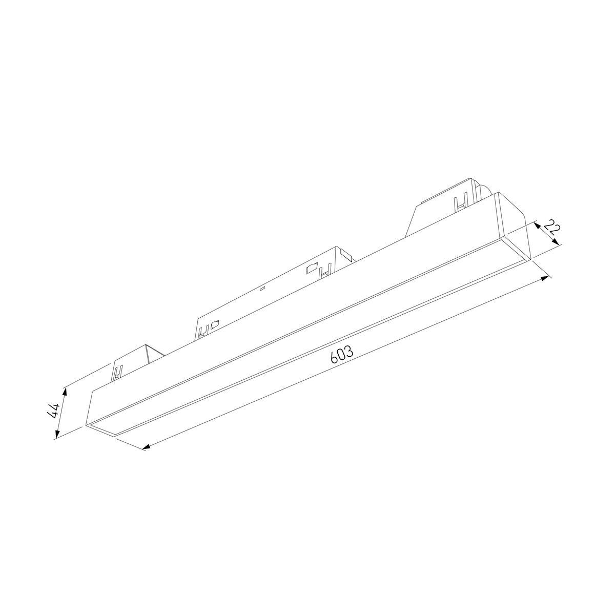 трековый светодиодный светильник elektrostandard slim magnetic 85002/01 a067374