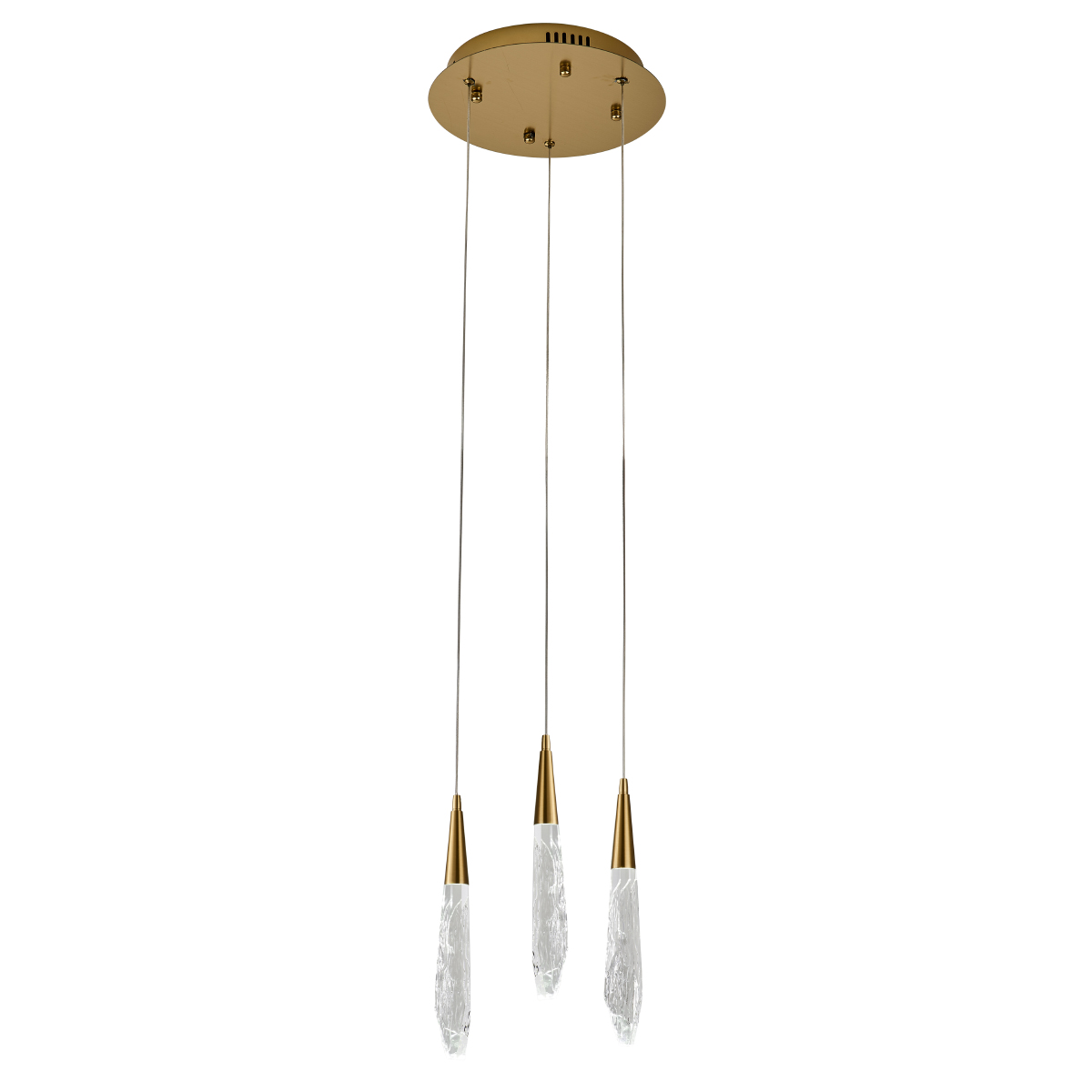 подвесной светильник delight collection od2438-3 gold/clear