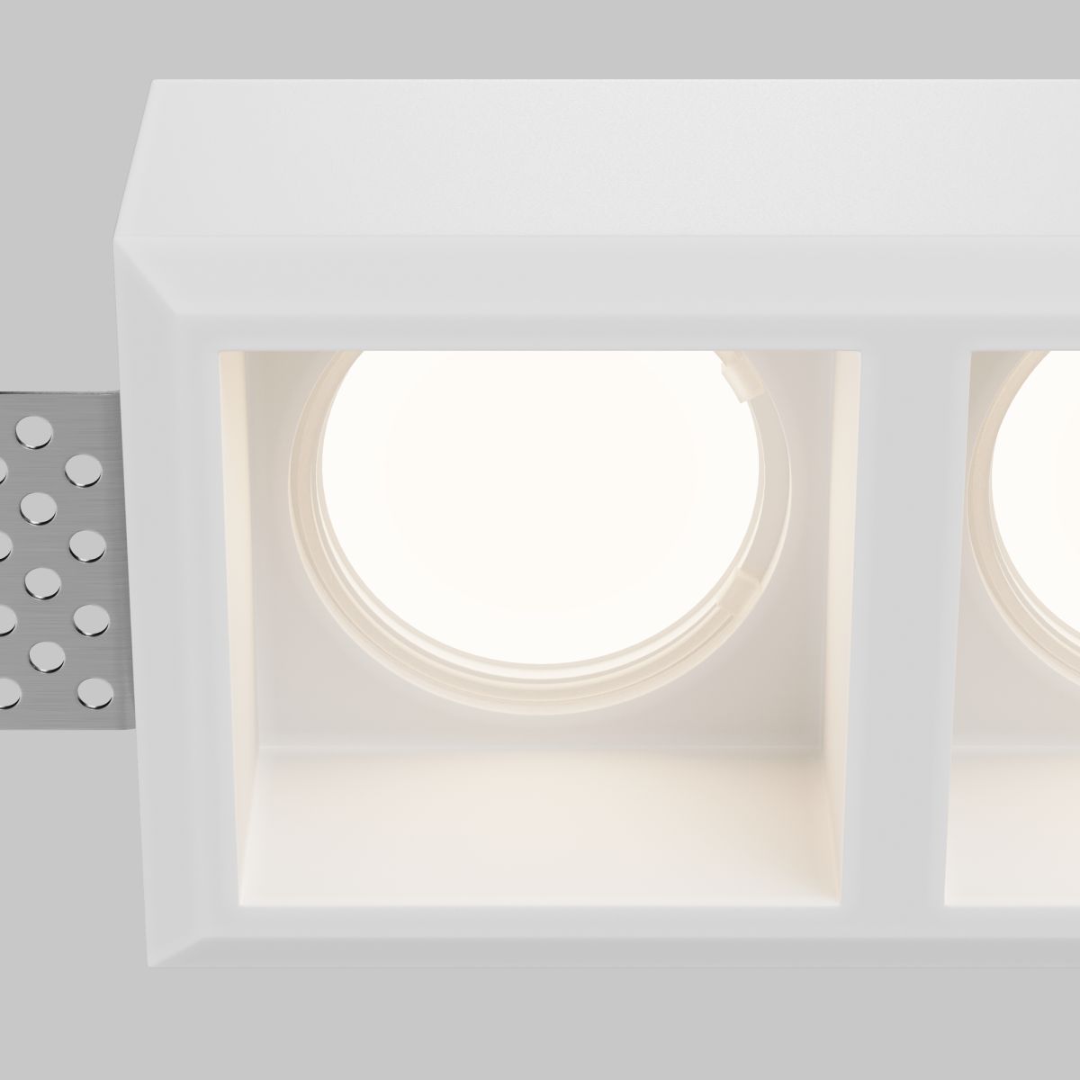 встраиваемый светильник maytoni technical gyps modern dl131-gu10-02-w