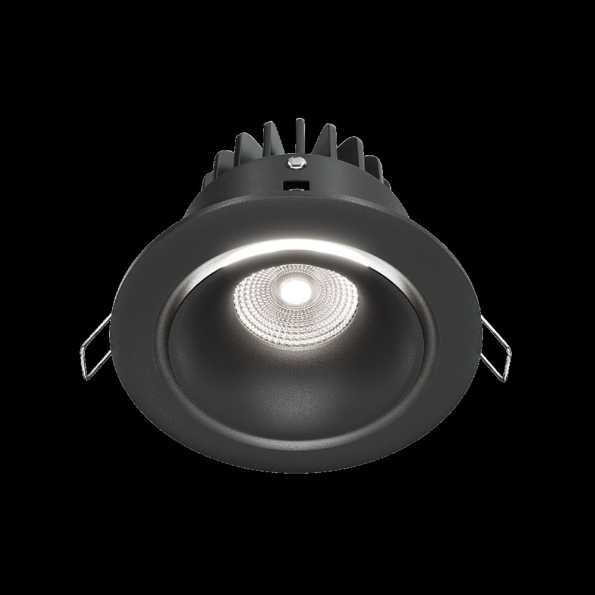 встраиваемый светильник maytoni yin dl031-l12w4k-b