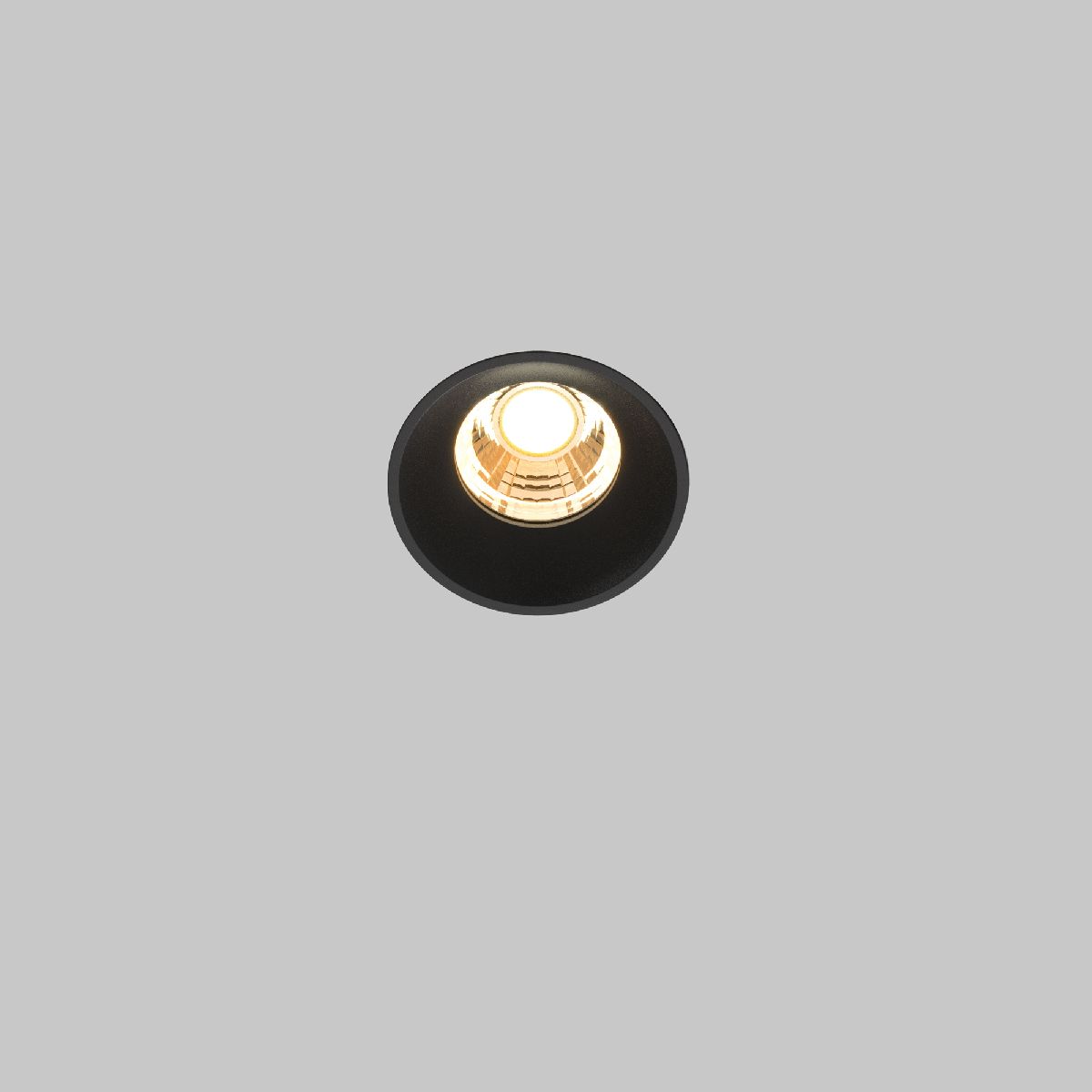 встраиваемый светильник maytoni round dl058-7w2.7k-trs-b