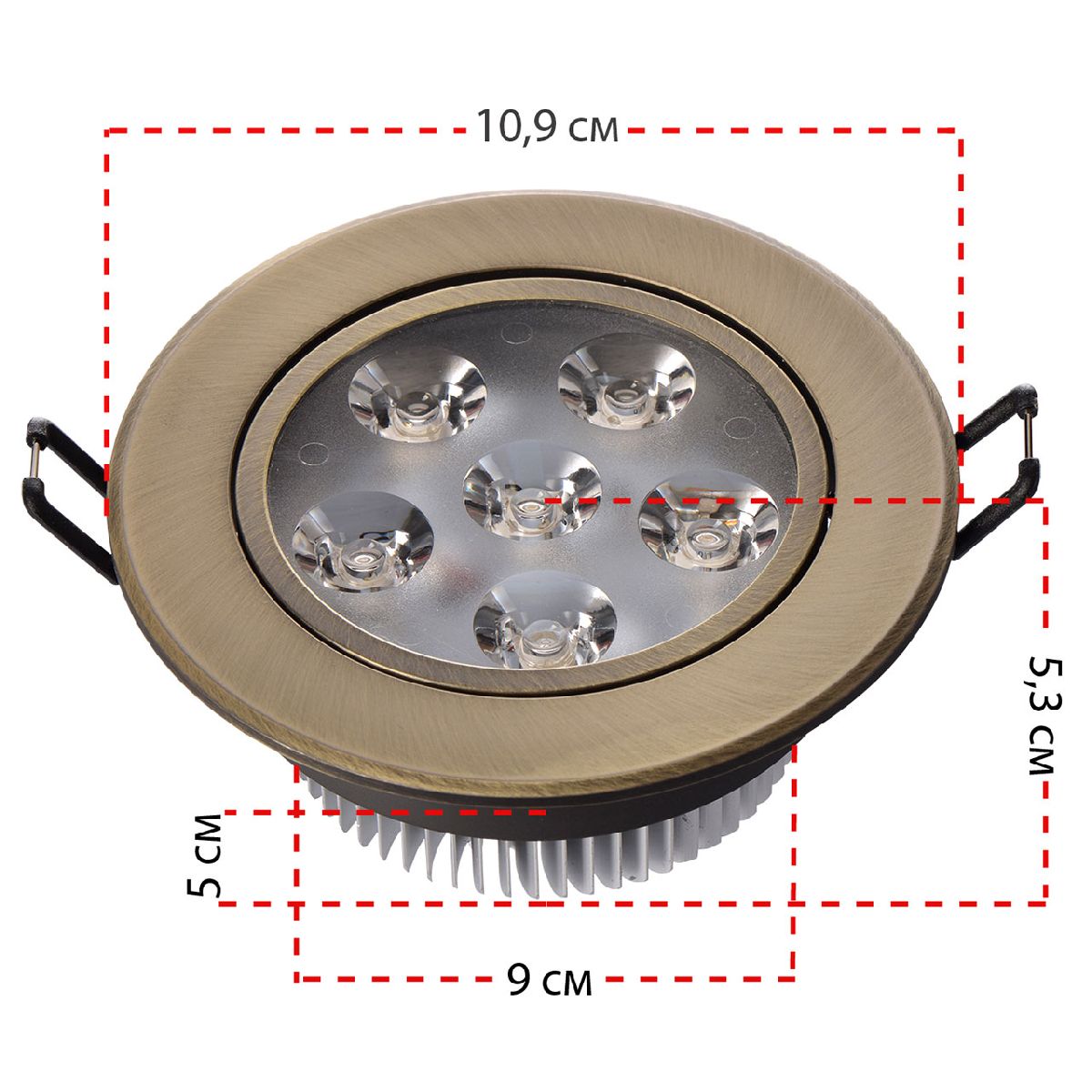 встраиваемый светильник mw-light круз 637013106