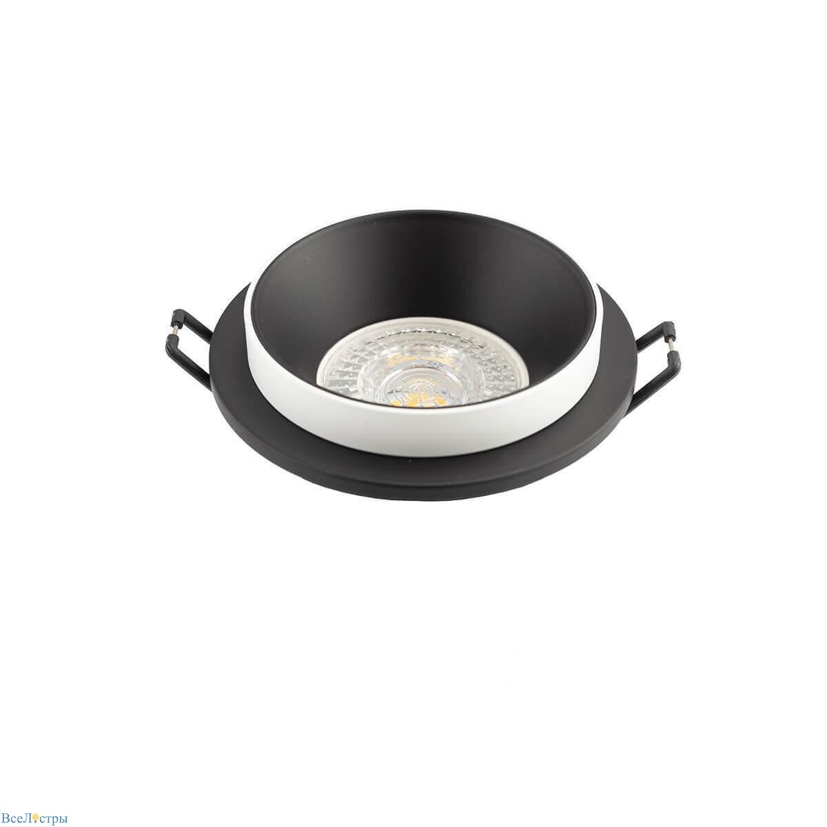 встраиваемый светильник denkirs dk2400-bk