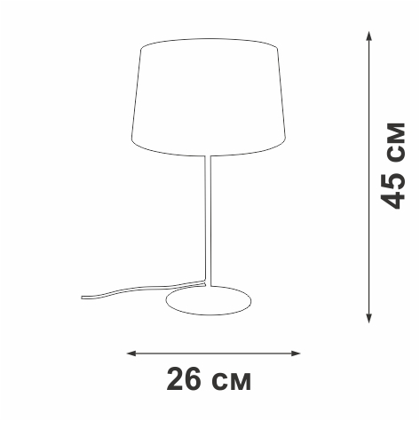настольная лампа vitaluce v2718-1/1l