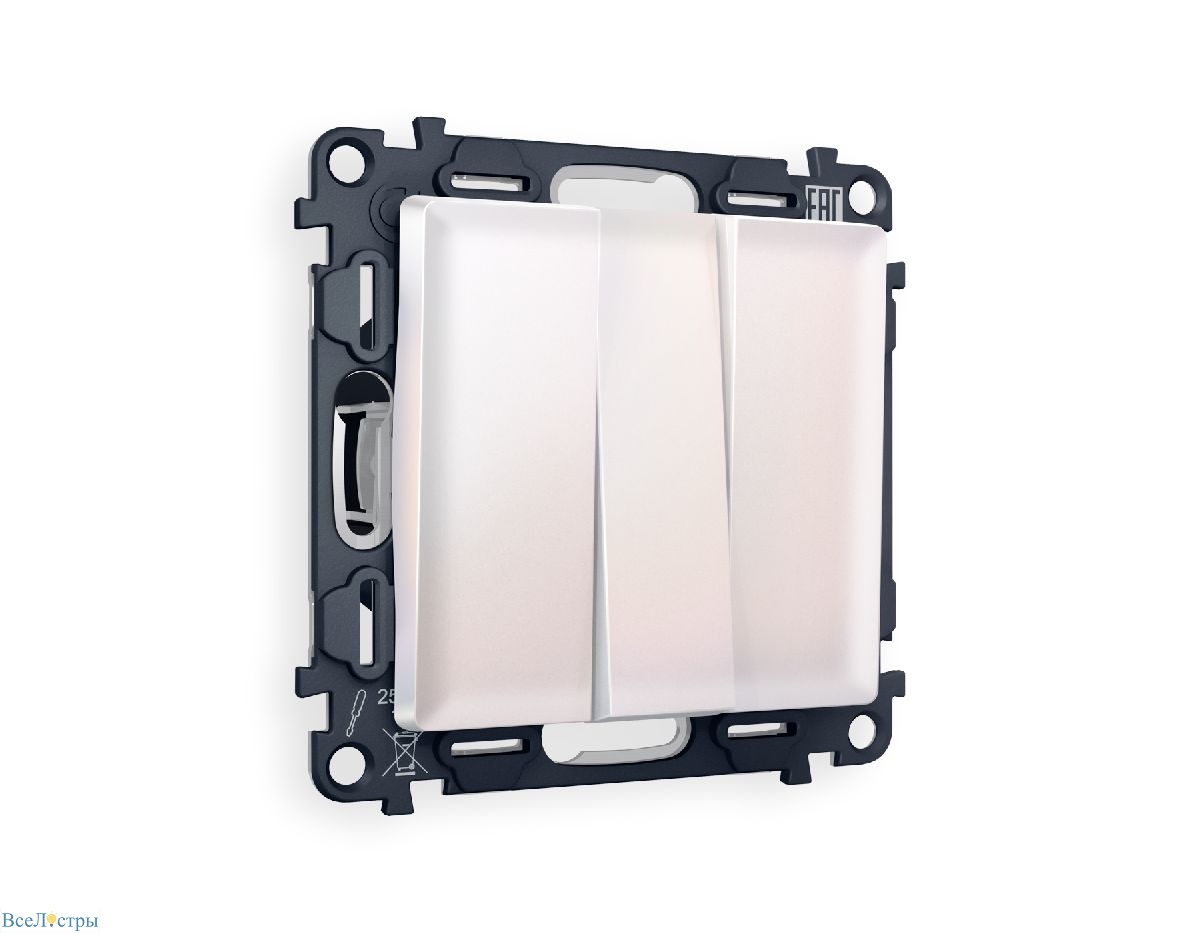 комплект механизма 3-кл выключателя ambrella volt alfa ma205010