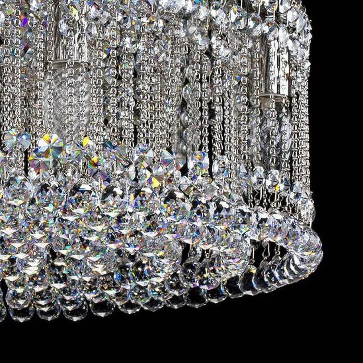 потолочная люстра artglass persida nickel ce
