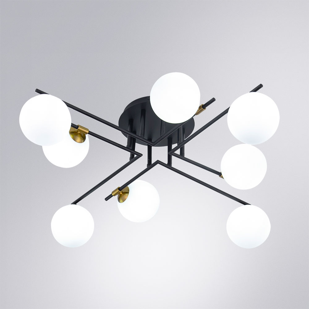 потолочная люстра arte lamp gemini a2243pl-8bk