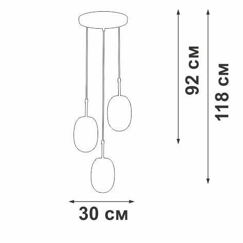 подвесной светильник vitaluce v28210-1/3s