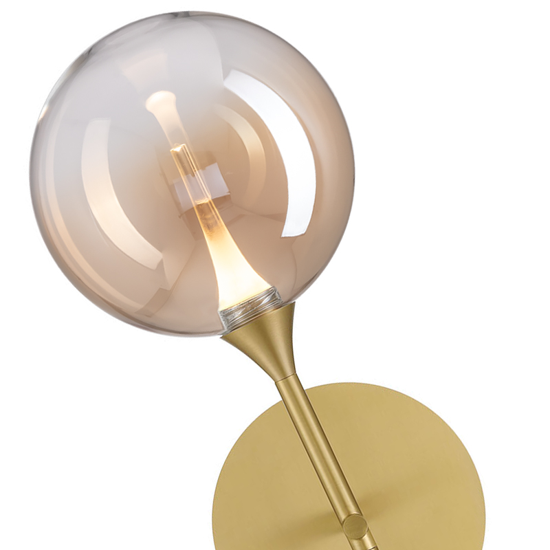 бра delight collection mb23001045h-1b brass/champagne