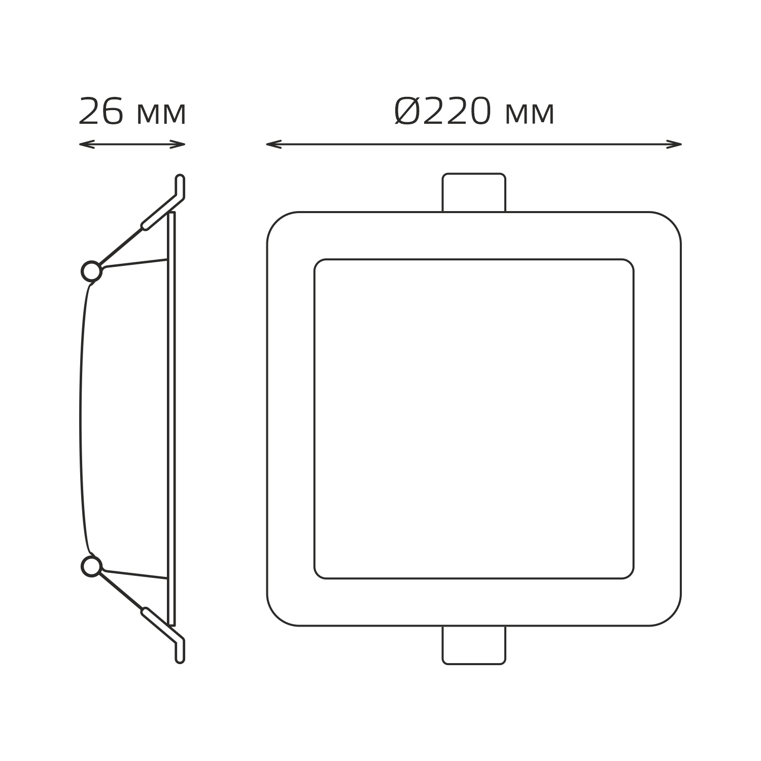 встраиваемый светильник gauss elementary downlight 998520224