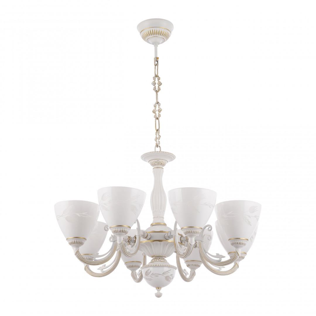 подвесная люстра arte milano 343659/8 wt+g