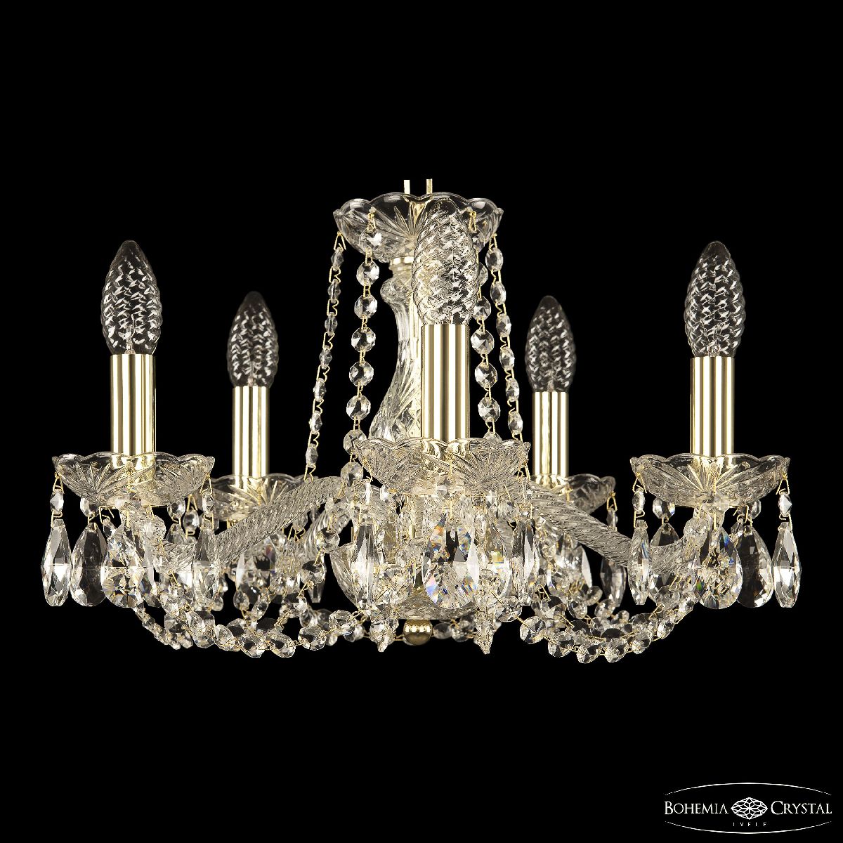 подвесная люстра bohemia ivele crystal 119/5/141 g