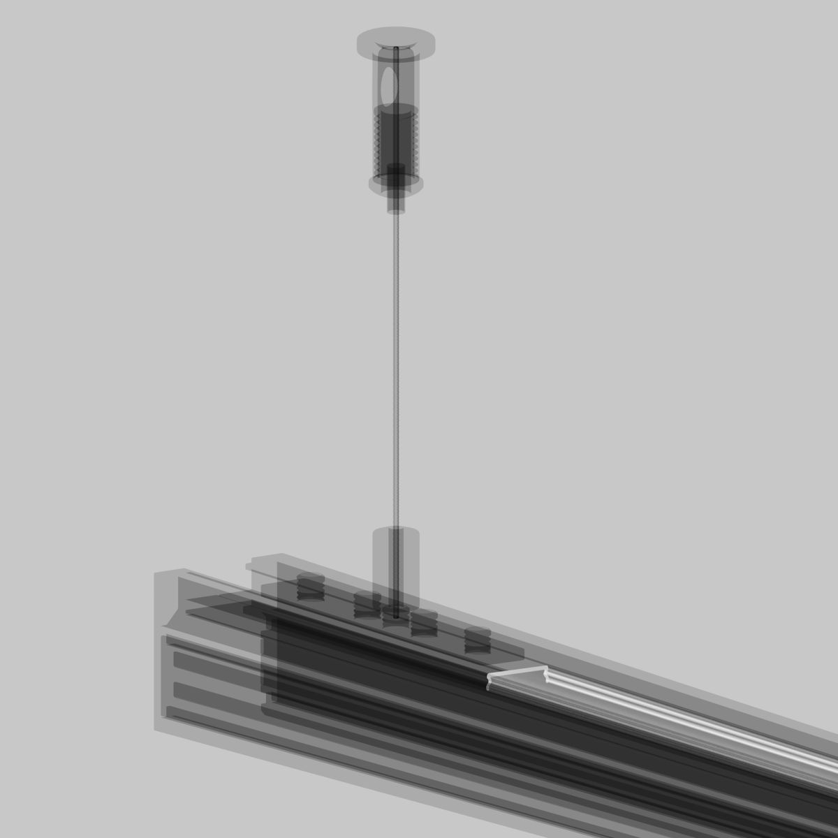 рассеиватель для низкпрофильного накладного шинопровода maytoni technical tramn034dc-2w