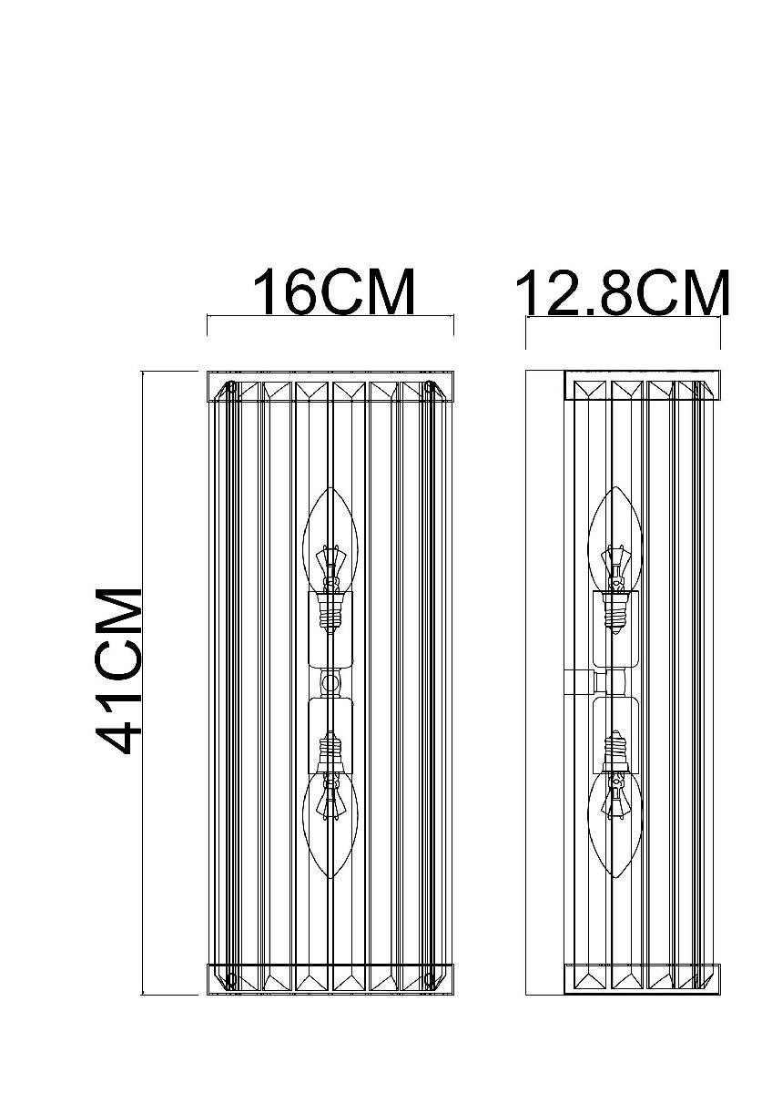настенный светильник arte lamp fortuna a1069ap-2cc