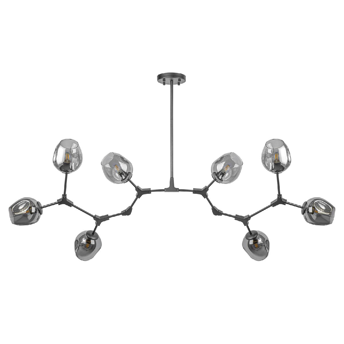 люстра на штанге am group loft-8 bk