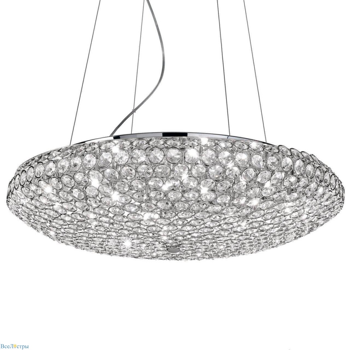 подвесной светильник ideal lux king sp12 cromo 088013