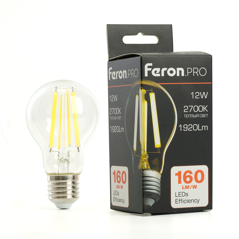 светодиодная лампа feron lb-1112 e27 12w 2700k 48895