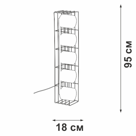 торшер vitaluce v3019-1/5p