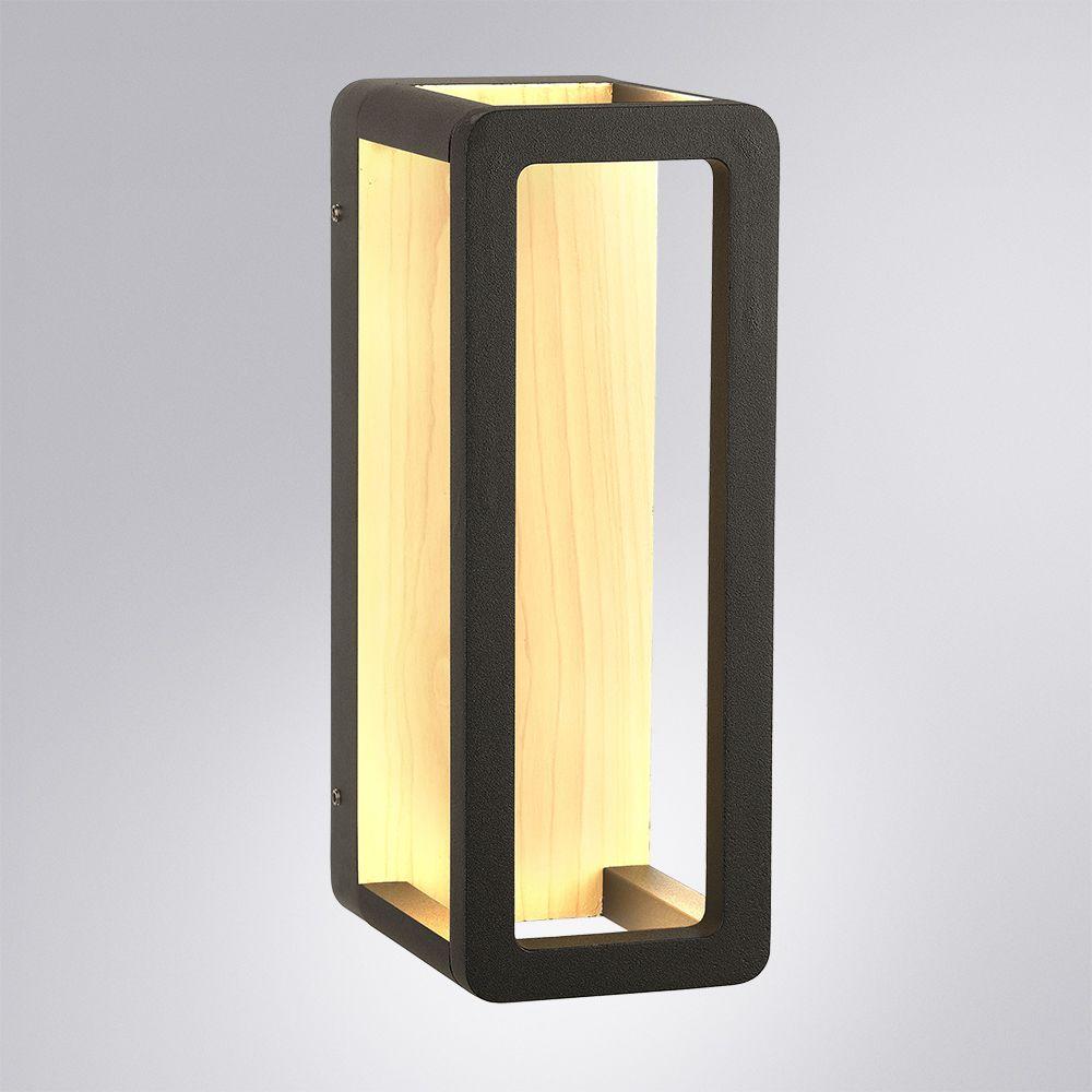 уличный настенный светодиодный светильник arte lamp hassaleh a3374al-1br