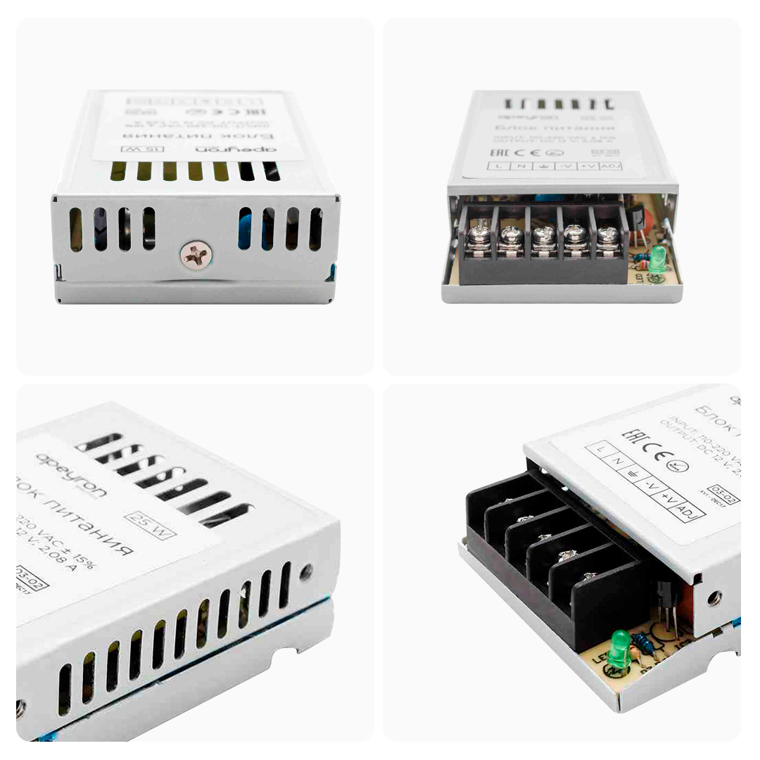 блок питания apeyron 12в 25вт ip20 2а 03-02