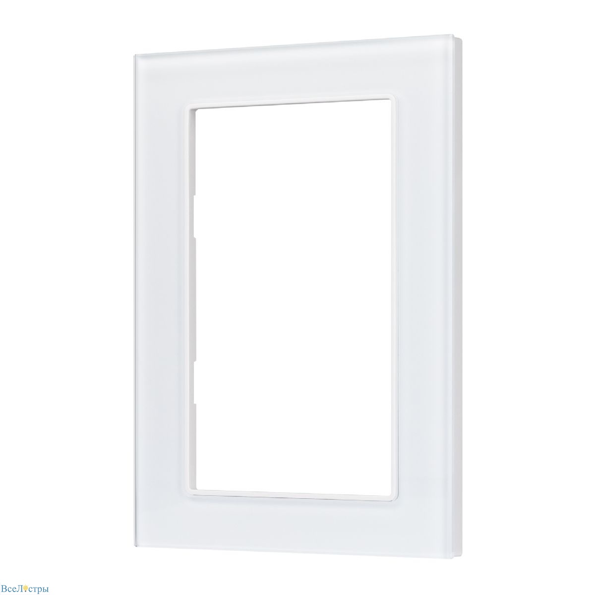 рамка одноместная arlight frm-glare-gs-d-wh 043789
