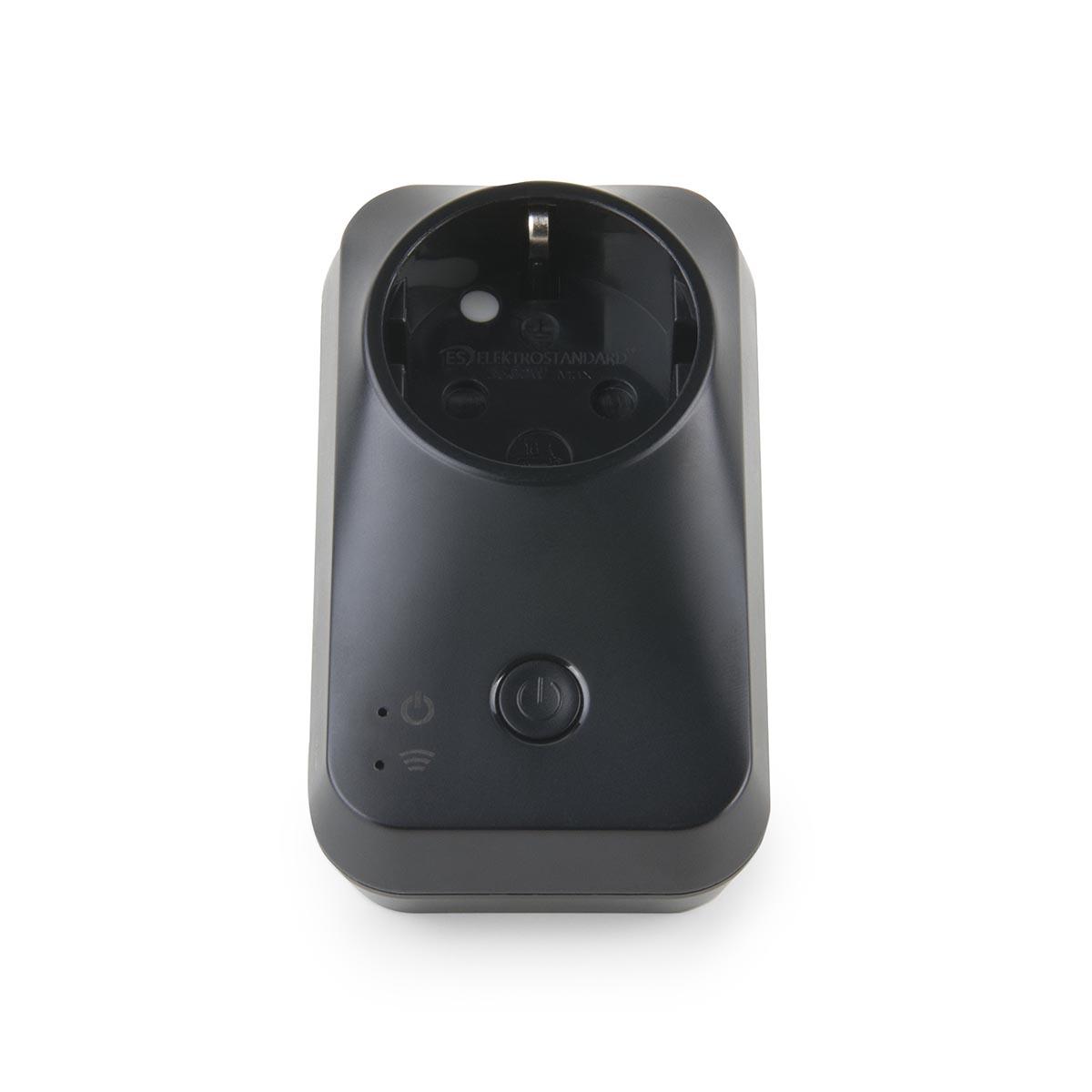умная розетка wi-fi elektrostandard 76100/00 черная a054336