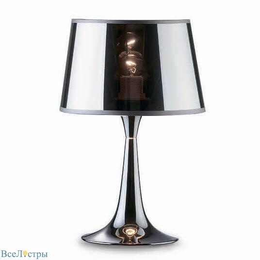 настольная лампа ideal lux london london tl1 small cromo 032368