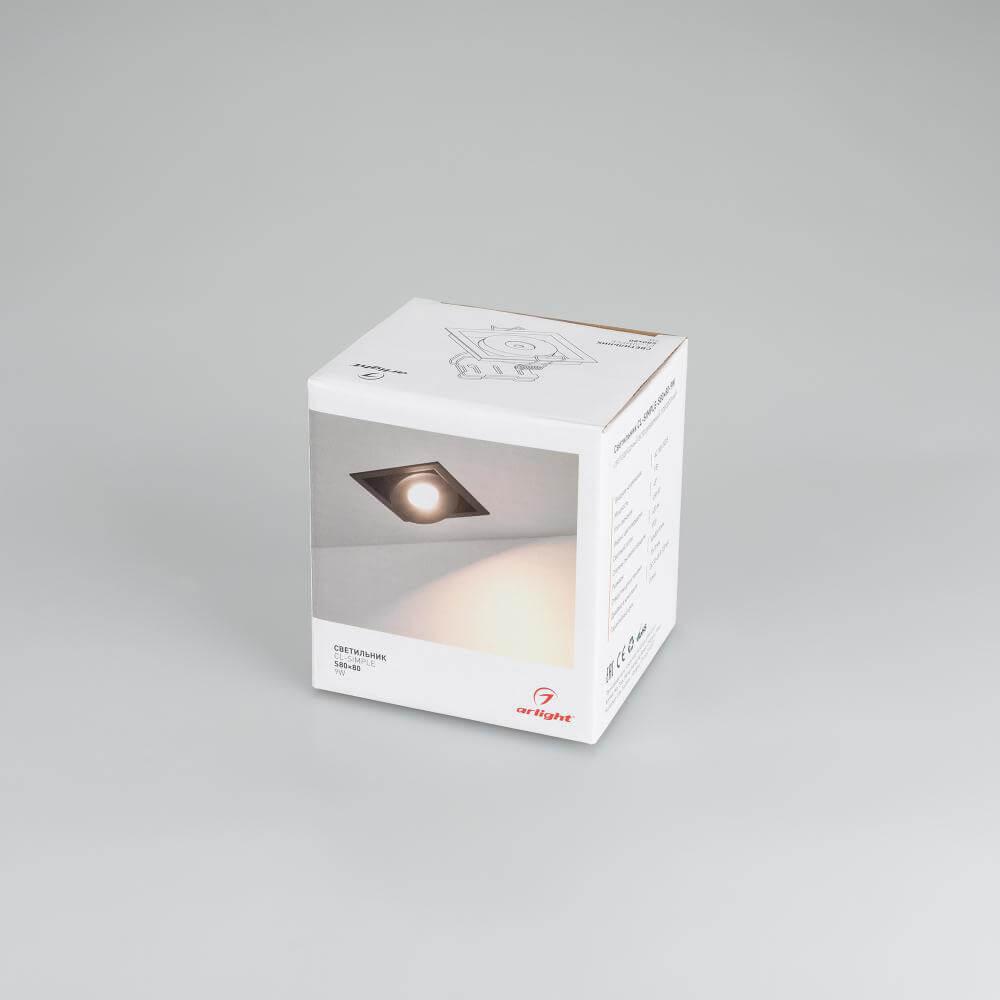 встраиваемый светодиодный светильник arlight cl-simple-s80x80-9w warm3000 028149