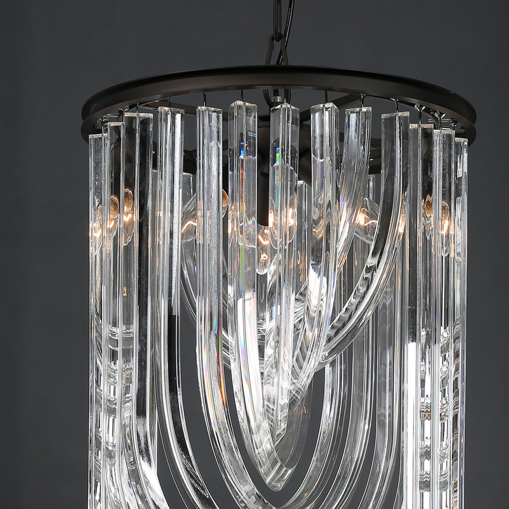 подвесной светильник delight collection murano glass kr0116p-3 black